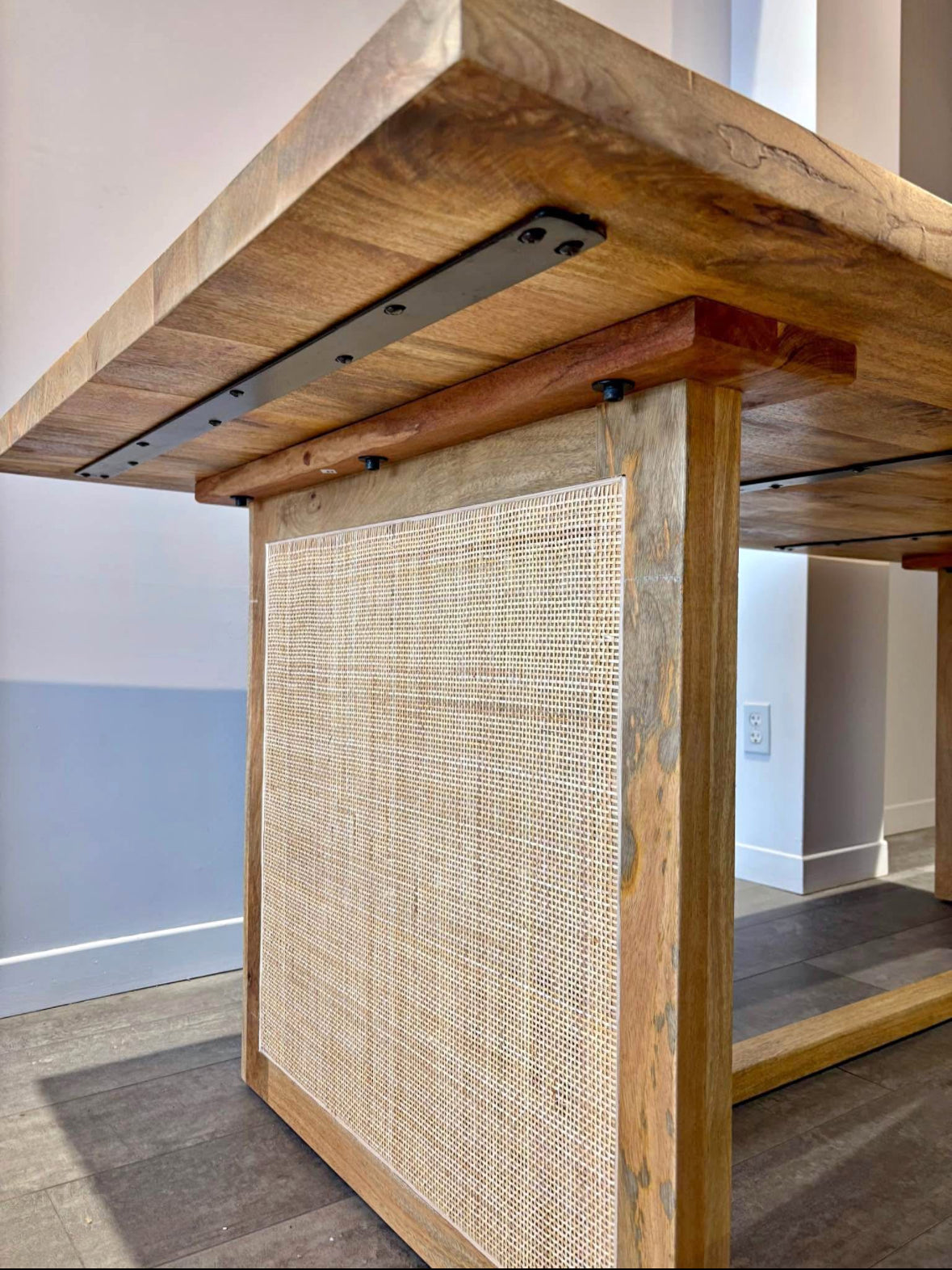 Ensemble banc & table en bois de Manguier