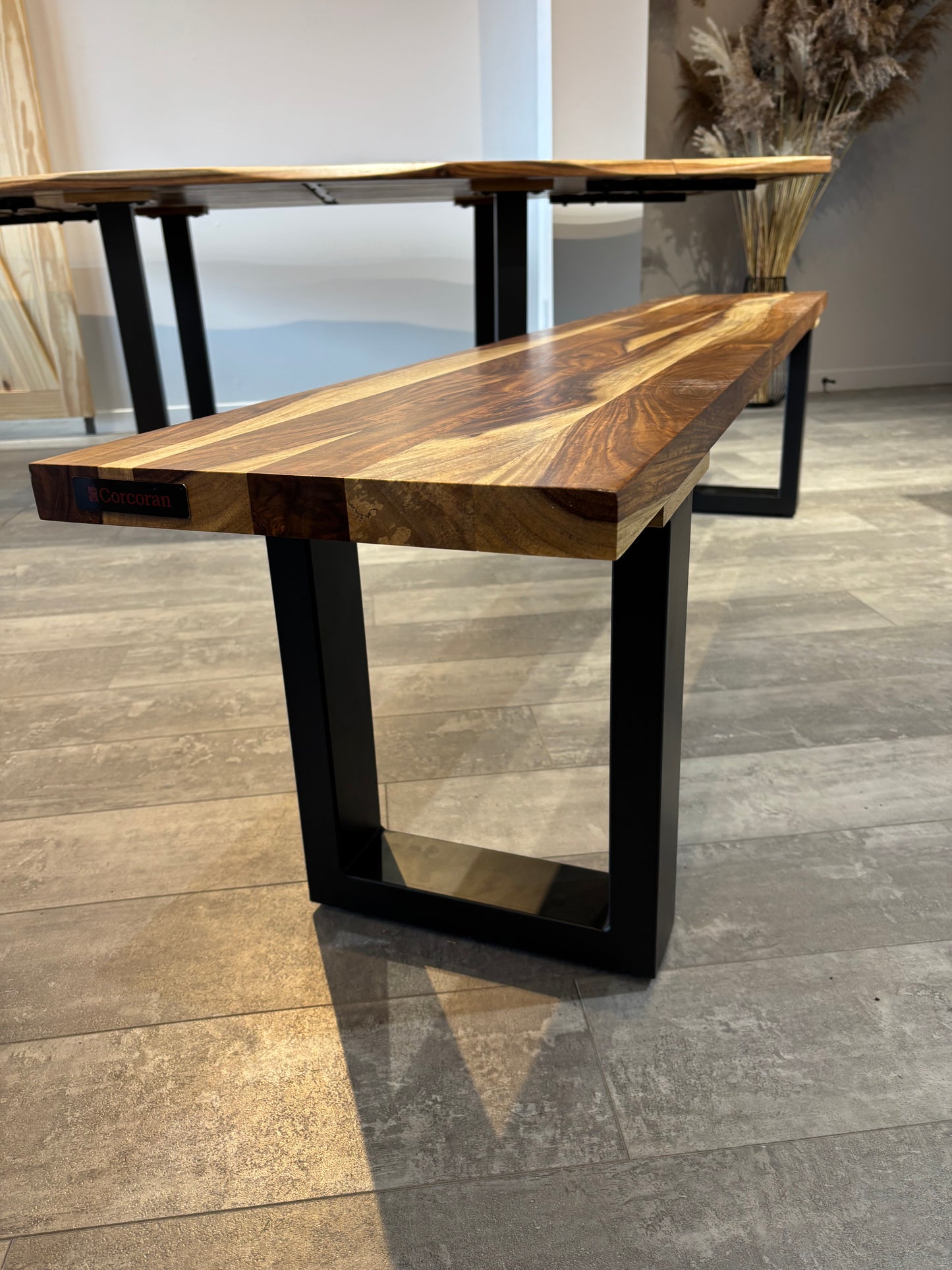 Banc en bois de rose naturel 80”
